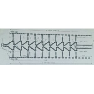 Bronco ketjut Diamond V-bar 142x41cm