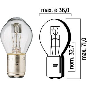 Flösser R Polttimo 12V 45/40W BA20d