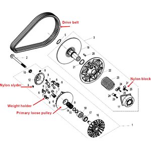 Iron Baltic primary loose pulley (0GR0-051100)