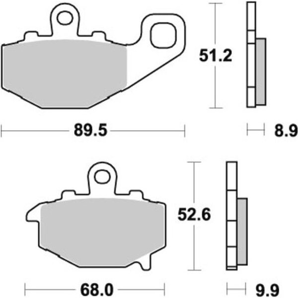 Kawasaki plaquettes de frein