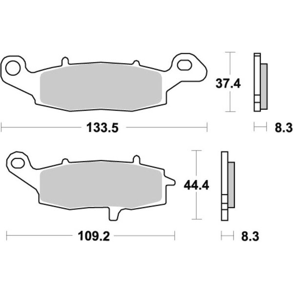 Kawasaki plaquettes de frein