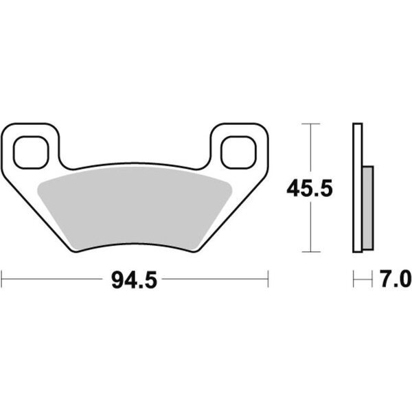 Sbs jarrupalat 822ATS Sintered Atv