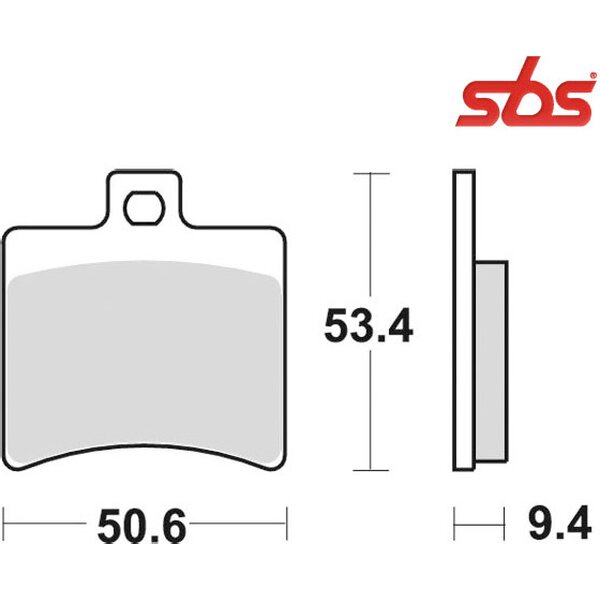 Sbs pastiglie freno 152HF Ceramic
